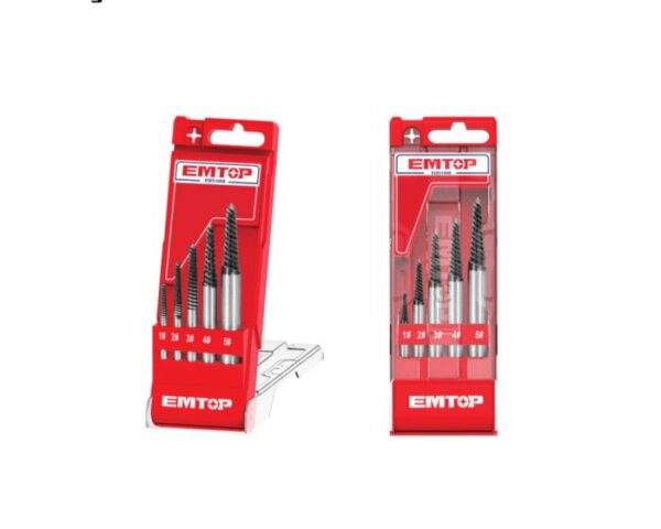 EMTOP 5 Pcs Screw Extractor Set (ESES1008)
