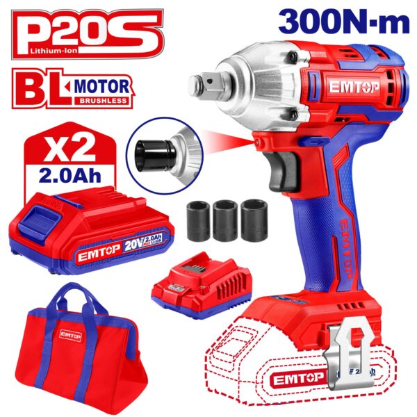 Lithium-Ion impact wrench (ECDLIW20221)