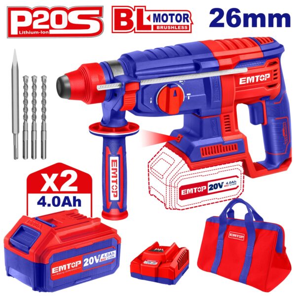 EMTOP Lithium-ion rotary hammer (ELRH202286)