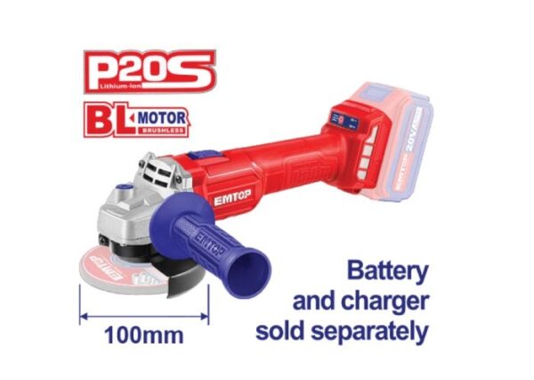 Lithium-ion angle grinder (ELAG20107)