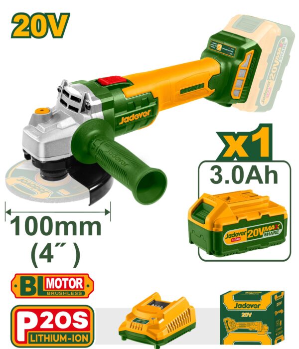 JADEVER Lithium-Ion Angle Grinder (JDLAPM11)