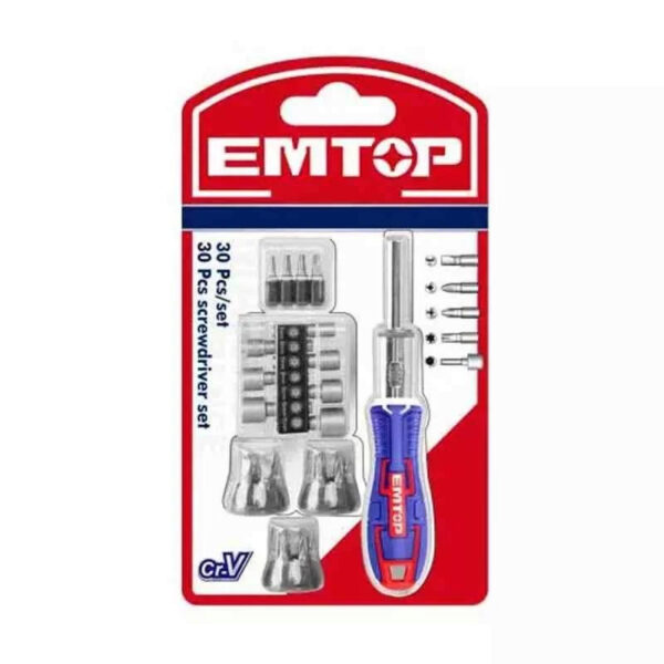 EMTOP 30 Pcs Screwdriver Set (EBST03006)